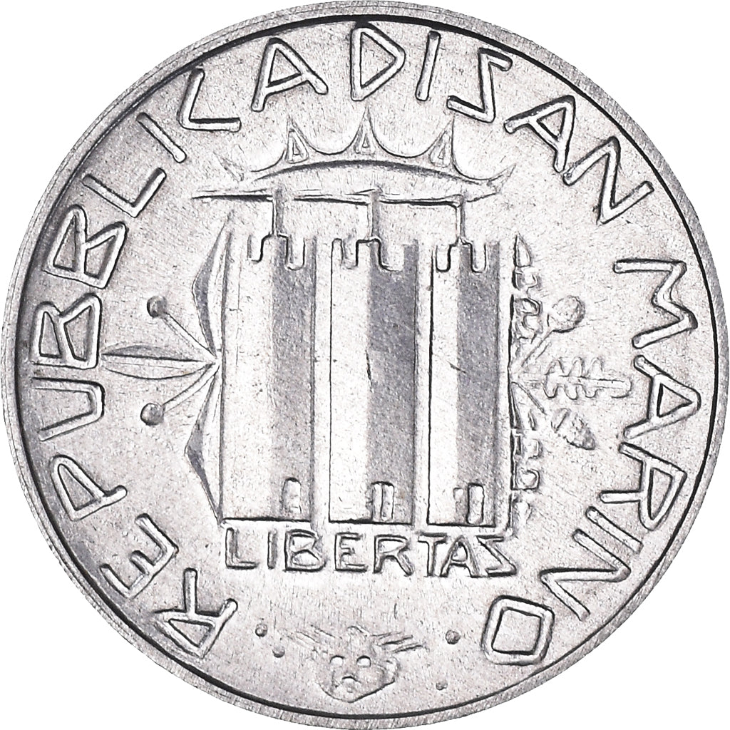 Moneda, San Marino, Lira, 1985, Rome, FDC, Aluminio, KM:173