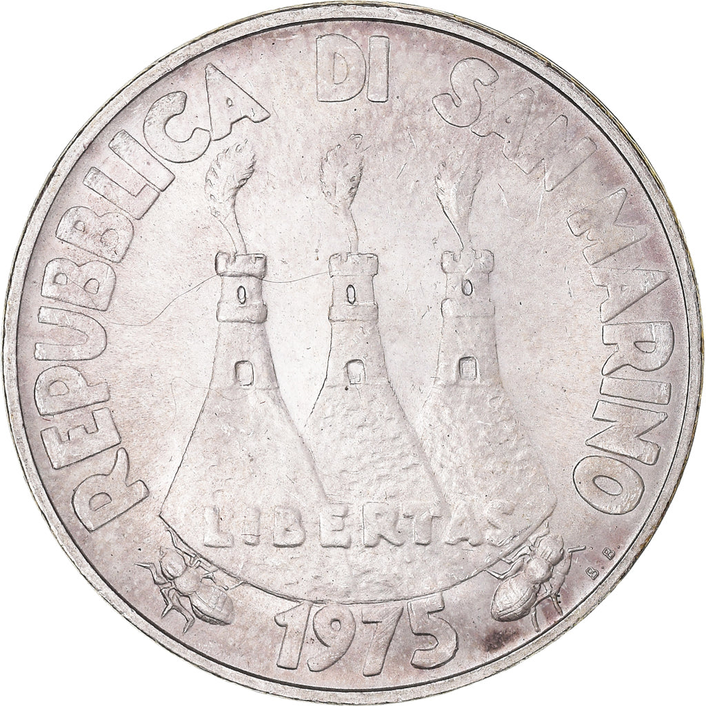 Monnaie, Saint Marin , 500 Lire, 1975, Rome, FDC, Argent, KM:47