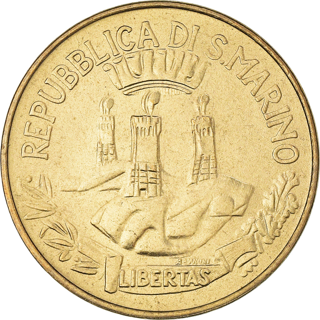 Moneda, San Marino, 20 Lire, 1982, Rome, SC, Aluminio - bronce, KM:135