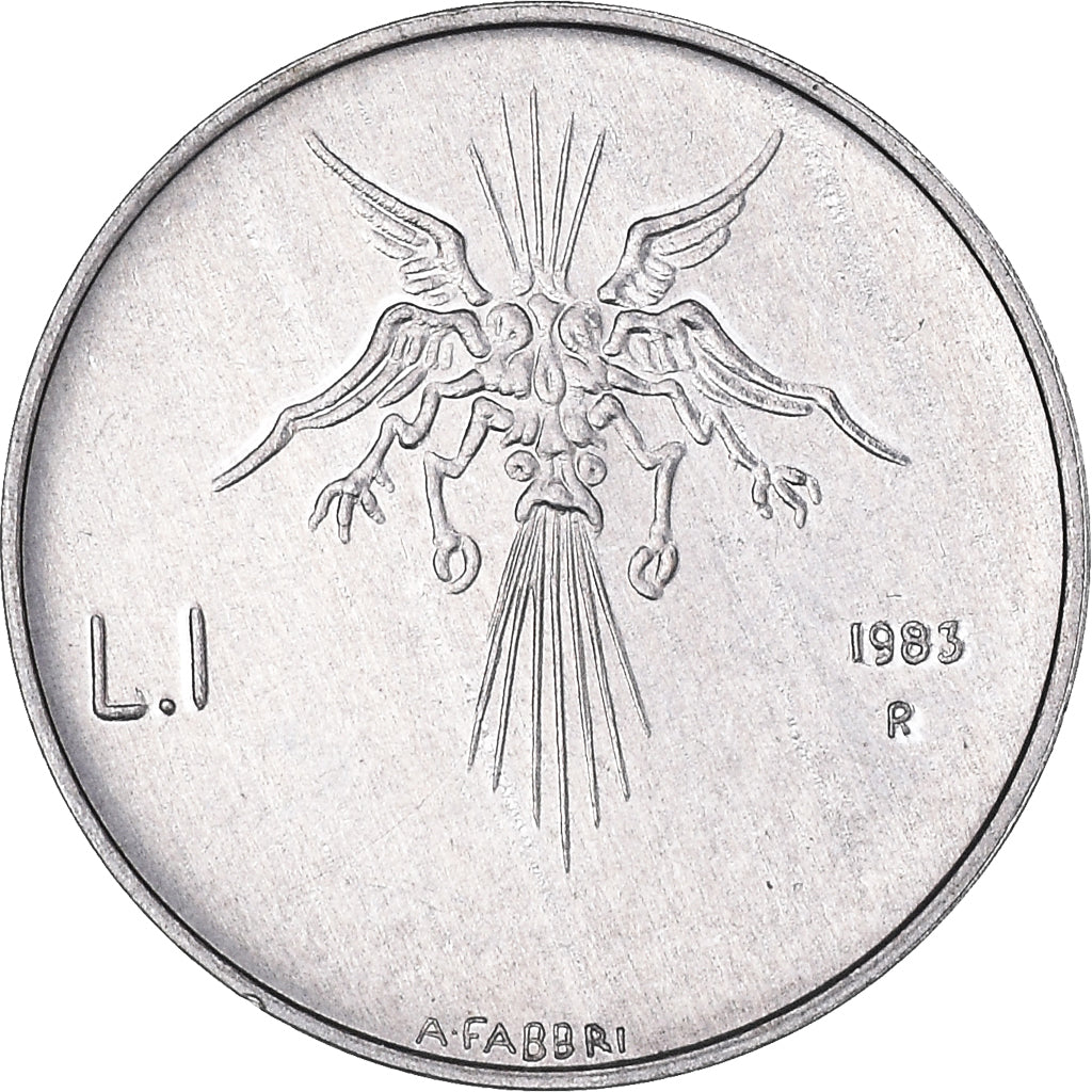 Moneta, San Marino, Lira, 1983, Rome, FDC, Alluminio, KM:145