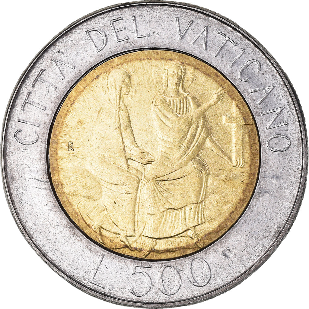 Coin, VATICAN CITY, John Paul II, 500 Lire, 1986, MS(65-70), Bi-Metallic, KM:197