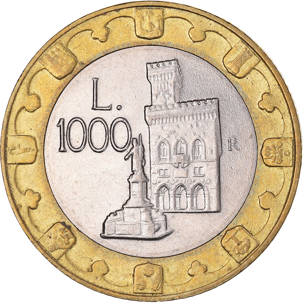 Münze, San Marino, 1000 Lire, 1997, Rome, SS, Bi-Metallic, KM:368