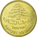 Coin, Lebanon, 25 Piastres, 1980, MS(65-70), Nickel-brass, KM:E13