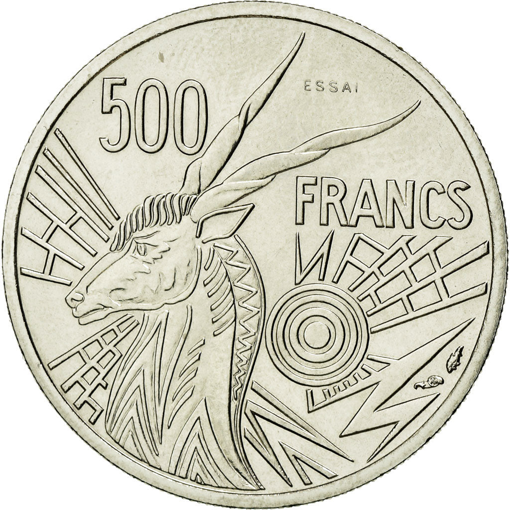 Coin, Central African States, 500 Francs, 1976, Paris, MS(65-70), Nickel, KM:E9