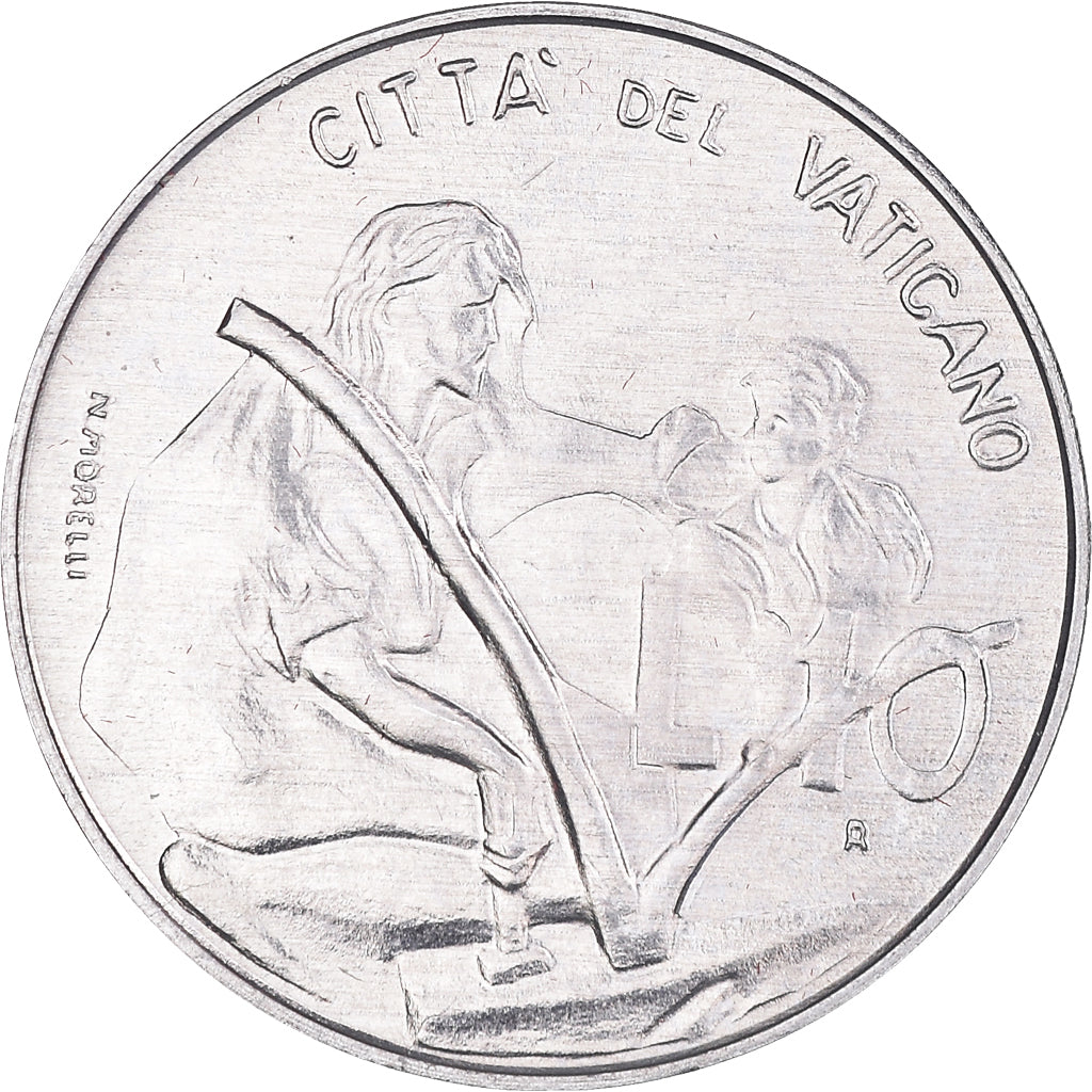 Moeda, CIDADE DO VATICANO, John Paul II, 10 Lire, 1983, Rome, FDC, MS(65-70)