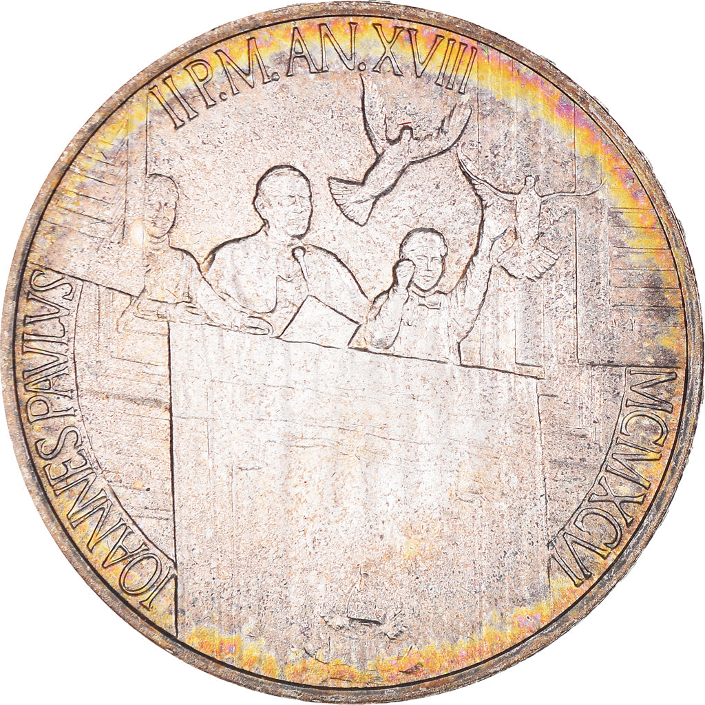 Münze, Vatikanstadt, John Paul II, 1000 Lire, 1996, STGL, Silber, KM:278
