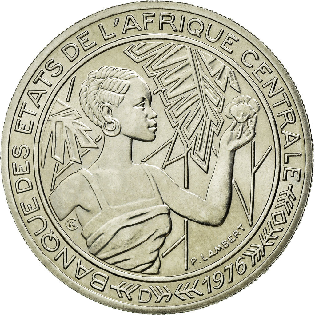 Monnaie, États de l'Afrique centrale, 500 Francs, 1976, Paris, FDC, Nickel
