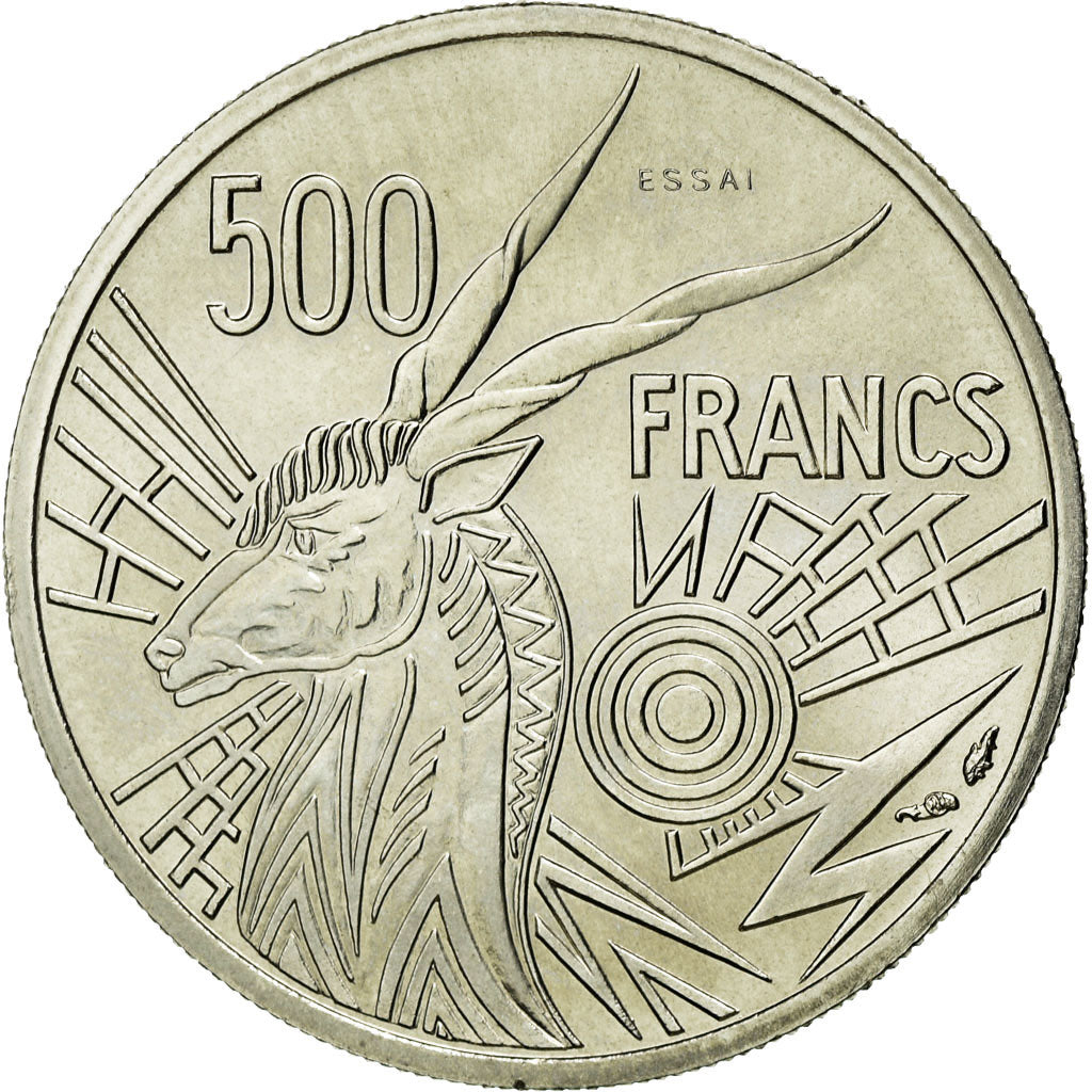 Monnaie, États de l'Afrique centrale, 500 Francs, 1976, Paris, FDC, Nickel