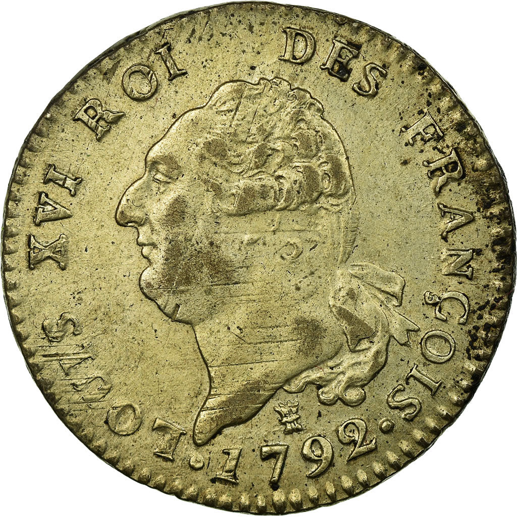 Coin, France, 30 sols françois, 30 Sols, 1792, Limoges, EF(40-45), Silver