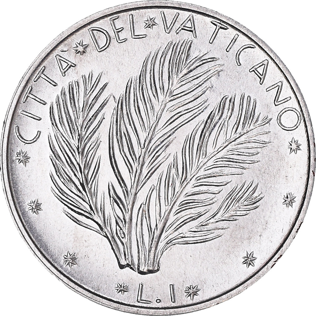 Moneta, CITTÀ DEL VATICANO, Paul VI, Lira, 1975, FDC, Alluminio, KM:116