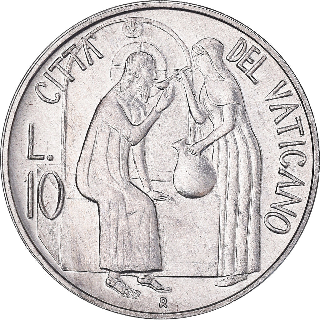 Moeda, CIDADE DO VATICANO, John Paul II, 10 Lire, 1981, Rome, MS(65-70)