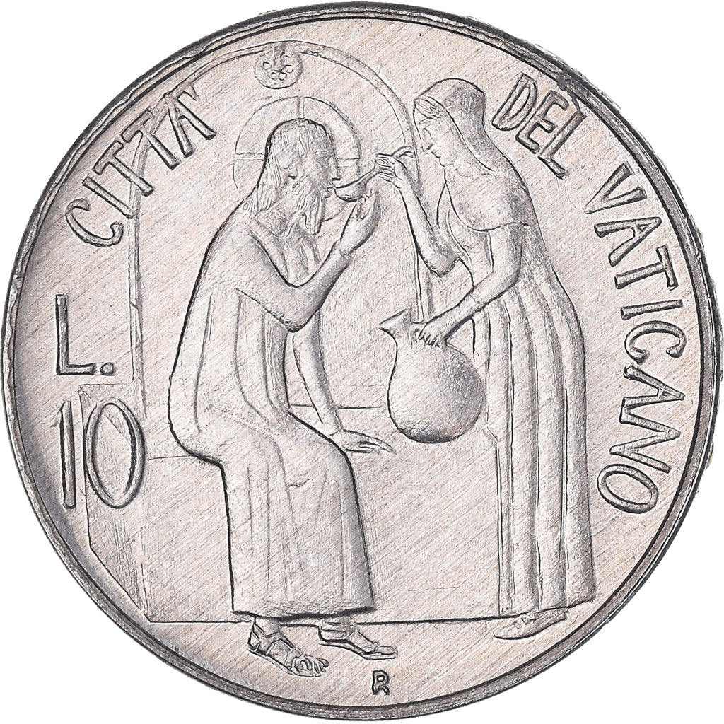 Moeda, CIDADE DO VATICANO, John Paul II, 10 Lire, 1981, Rome, MS(65-70)