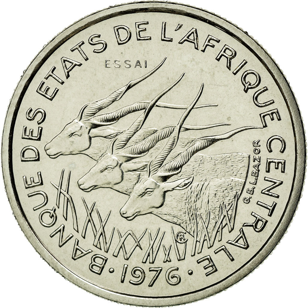 Münze, West African States, Franc, 1976, STGL, Steel, KM:8