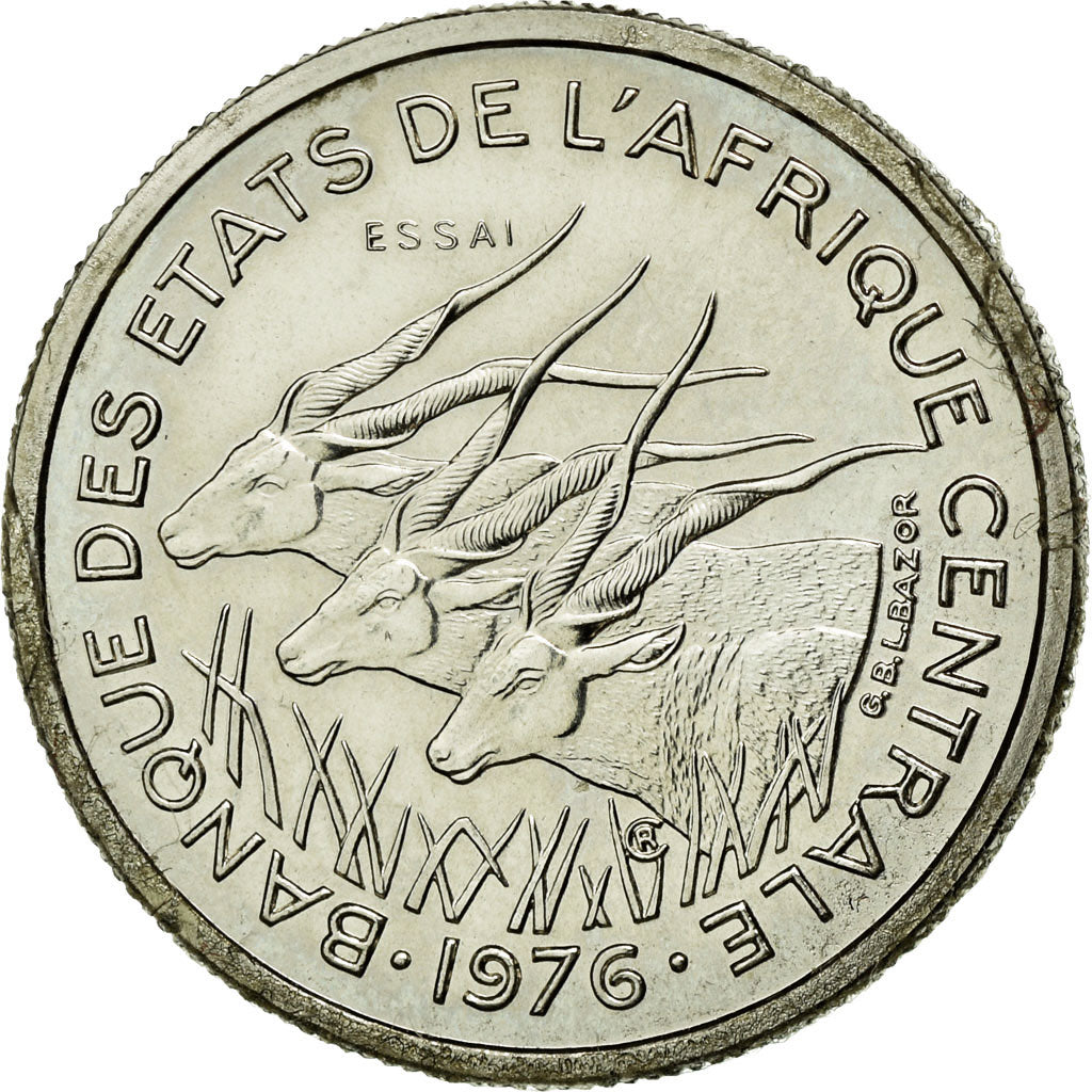 Coin, West African States, Franc, 1976, MS(65-70), Steel, KM:8