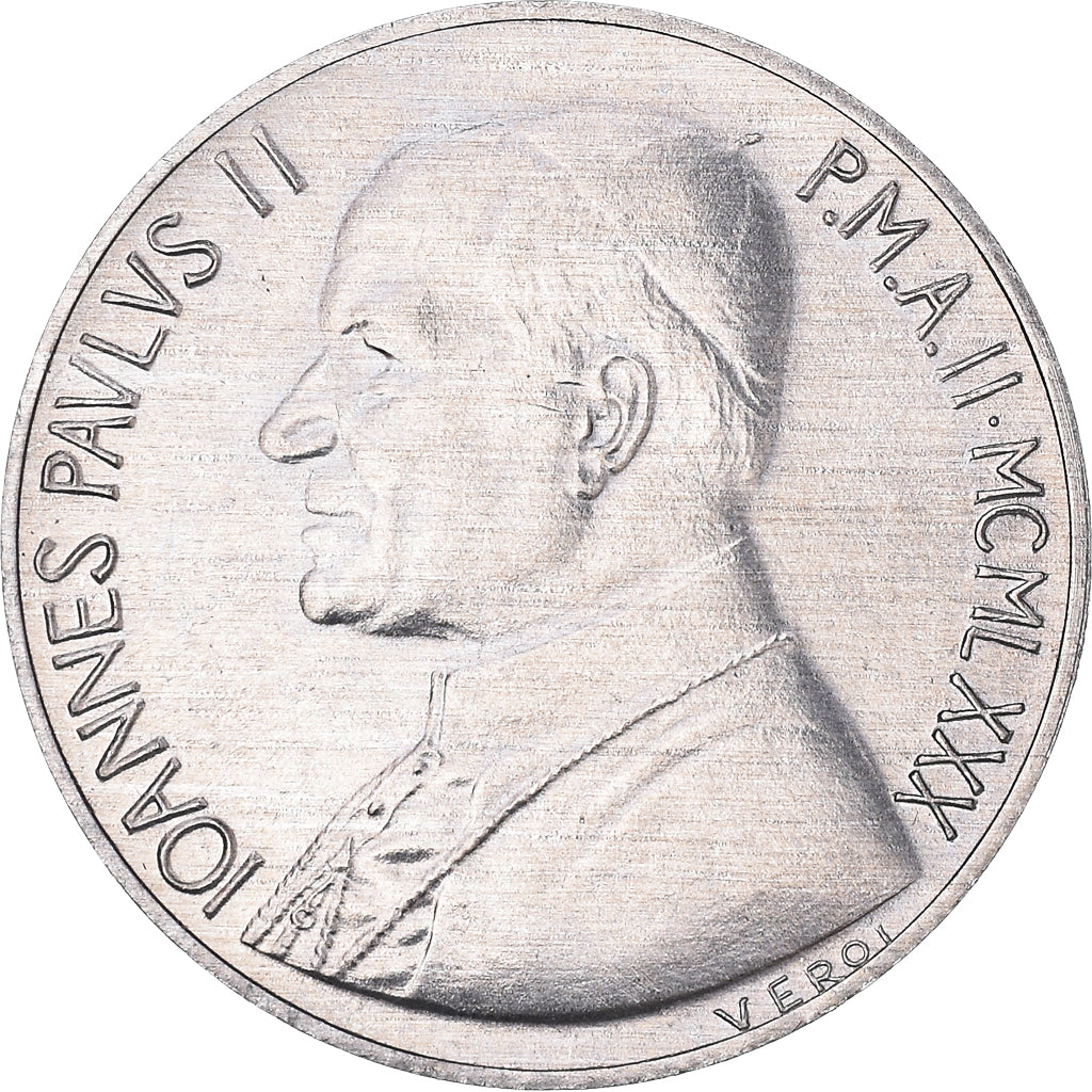 Moneta, PAŃSTWO WATYKAŃSKIE, John Paul II, 10 Lire, 1980, Roma, MS(65-70)