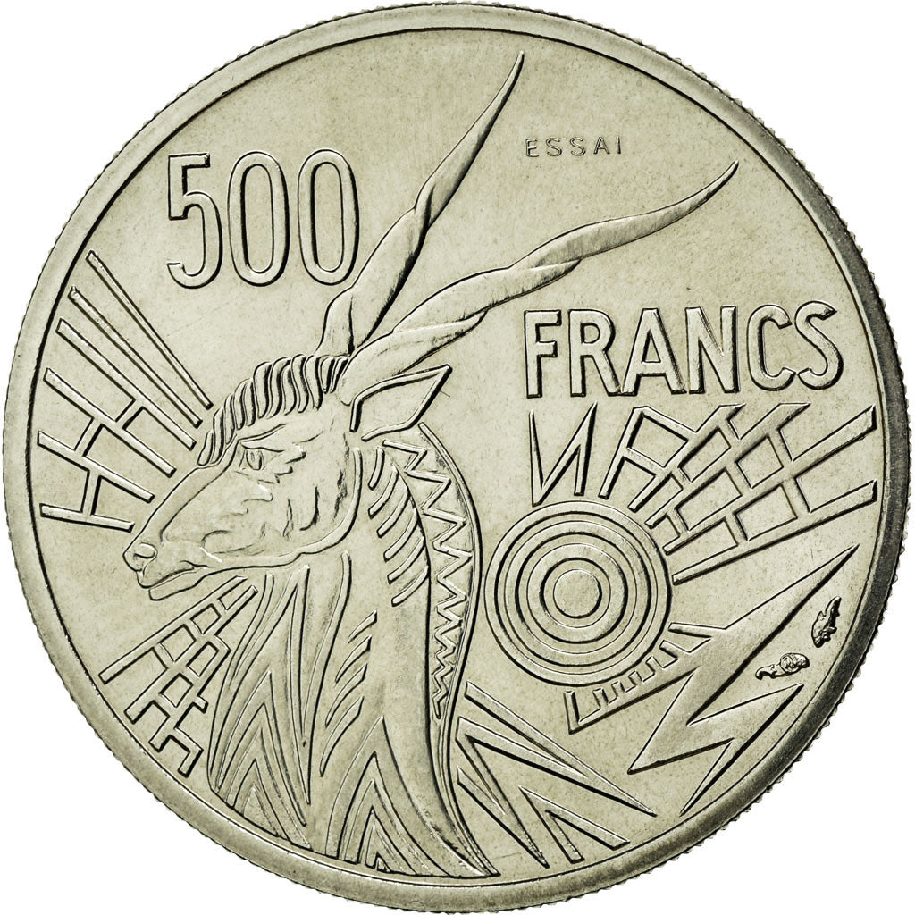 Monnaie, États de l'Afrique centrale, 500 Francs, 1976, Paris, FDC, Nickel