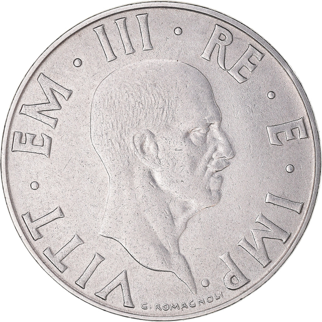 Monnaie, Italie, Vittorio Emanuele III, 2 Lire, 1939, Rome, TTB+, Acier