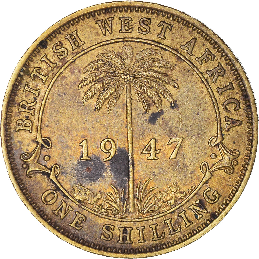 Coin, BRITISH WEST AFRICA, George VI, Shilling, 1947, EF(40-45), Nickel-brass