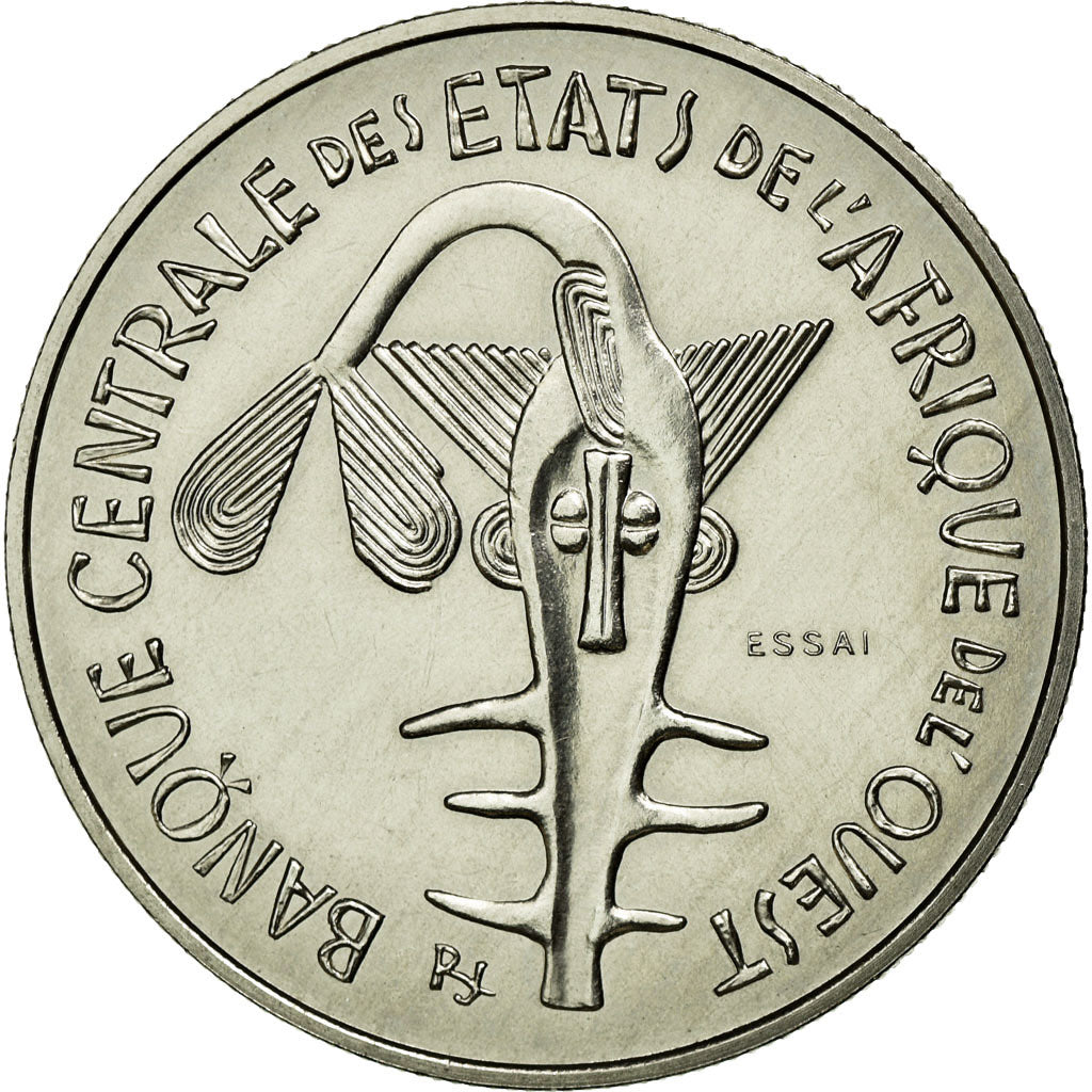 Moneda, Estados del África Occidental, 100 Francs, 1967, FDC, Níquel, KM:4
