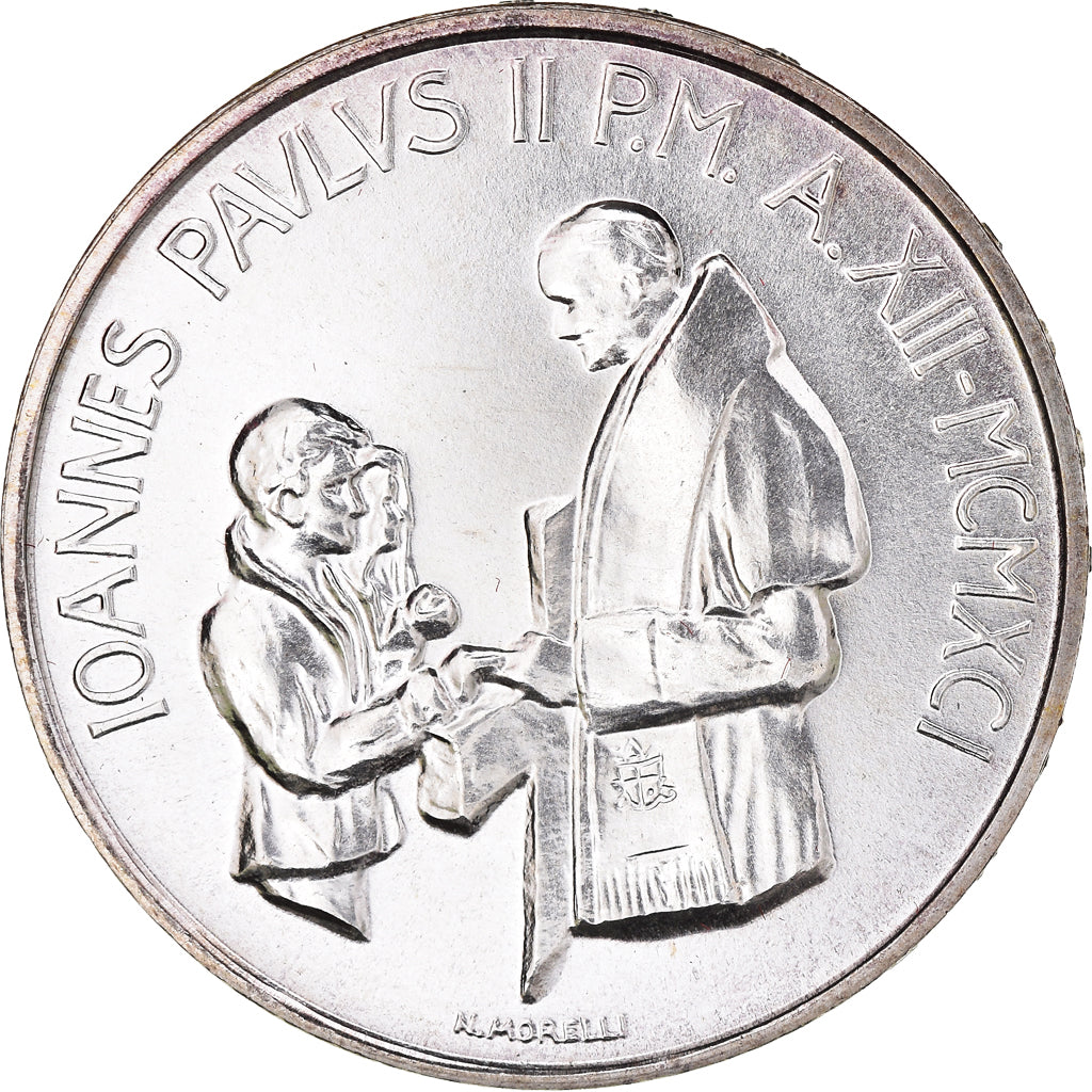 Monnaie, Cité du Vatican, John Paul II, 1000 Lire, 1991, FDC, FDC, Argent
