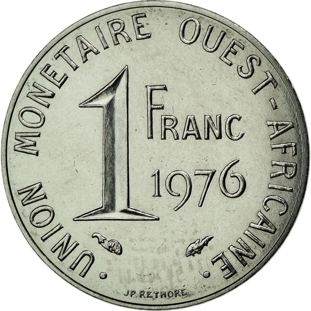 Moneta, Stati dell'Africa occidentale, Franc, 1976, FDC, Acciaio, KM:8