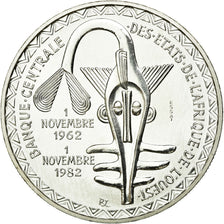 Coin, West African States, 5000 Francs, 1982, MS(65-70), Silver, KM:E13