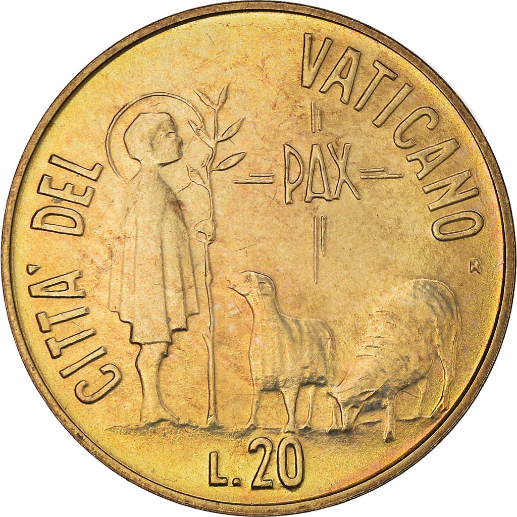 Münze, Vatikanstadt, John Paul II, 20 Lire, 1984, Roma, FDC, STGL