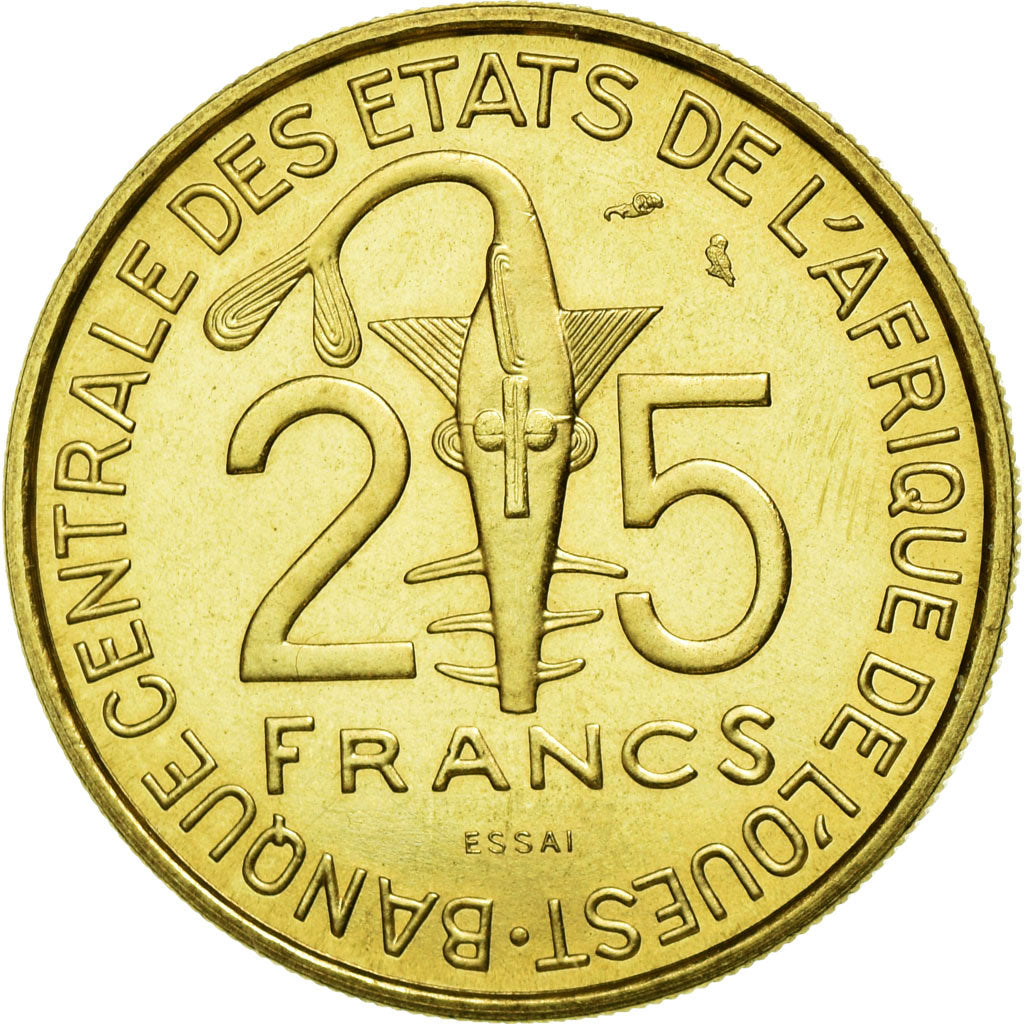 Monnaie, West African States, 25 Francs, 1970, FDC, Aluminum-Bronze, KM:5