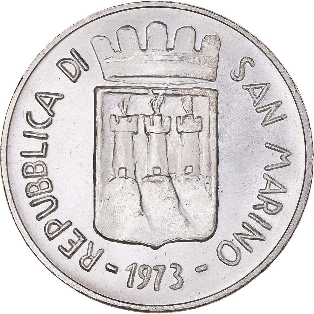 Moneta, San Marino, 500 Lire, 1973, FDC, FDC, Argento, KM:29