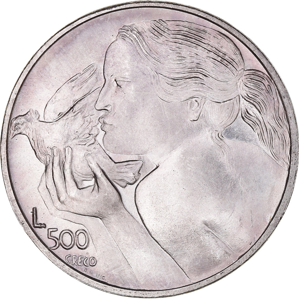 Moneta, San Marino, 500 Lire, 1973, FDC, FDC, Argento, KM:29