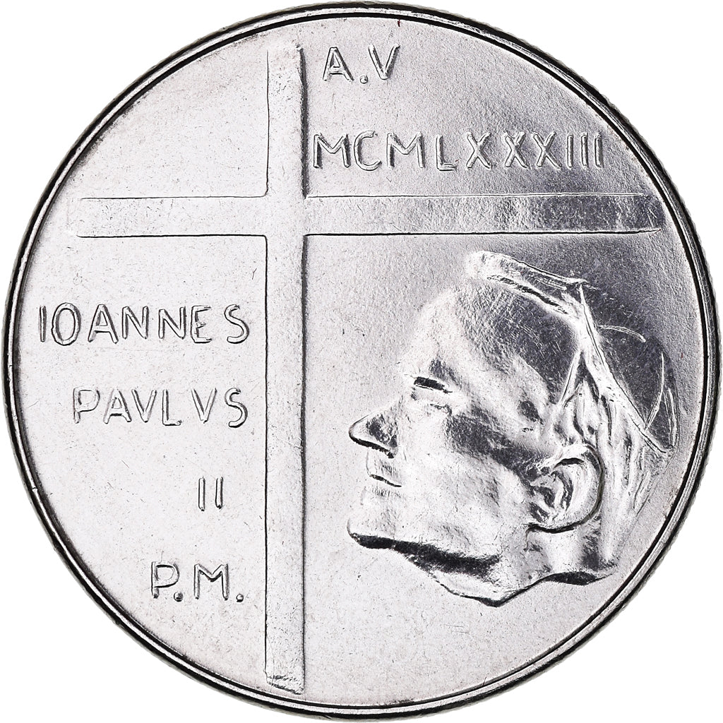 Münze, Vatikanstadt, John Paul II, 50 Lire, 1983, Roma, FDC, STGL, Stainless