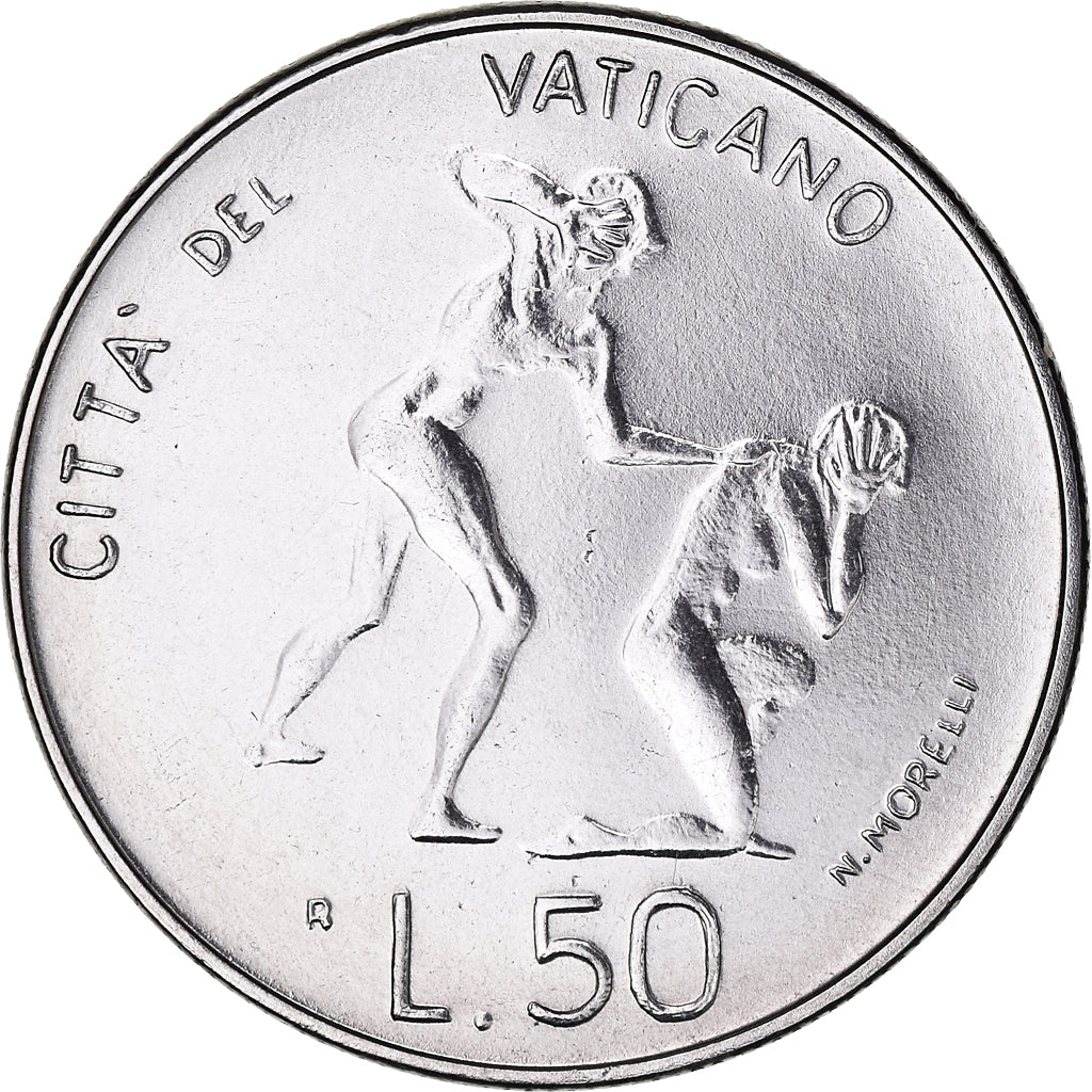 Münze, Vatikanstadt, John Paul II, 50 Lire, 1983, Roma, FDC, STGL, Stainless