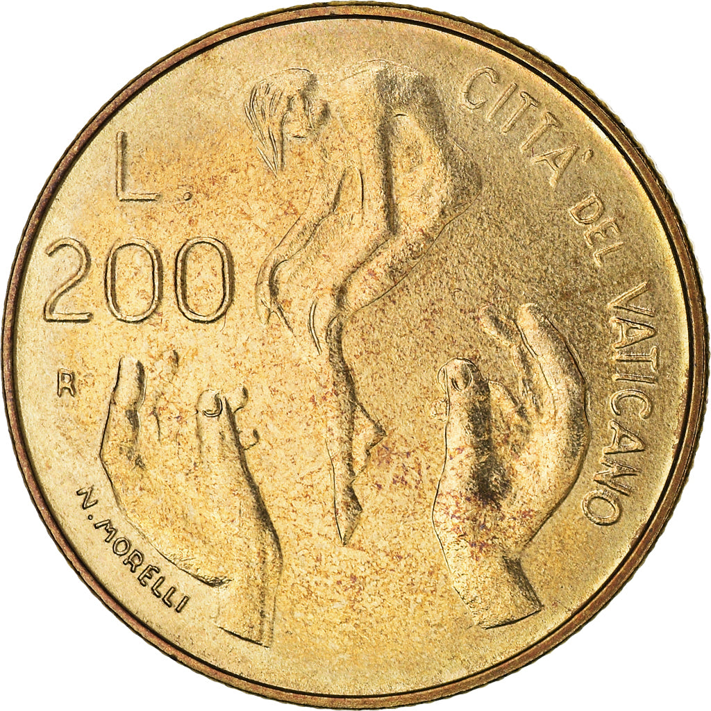 Coin, VATICAN CITY, John Paul II, 200 Lire, 1983, Roma, FDC, MS(65-70)