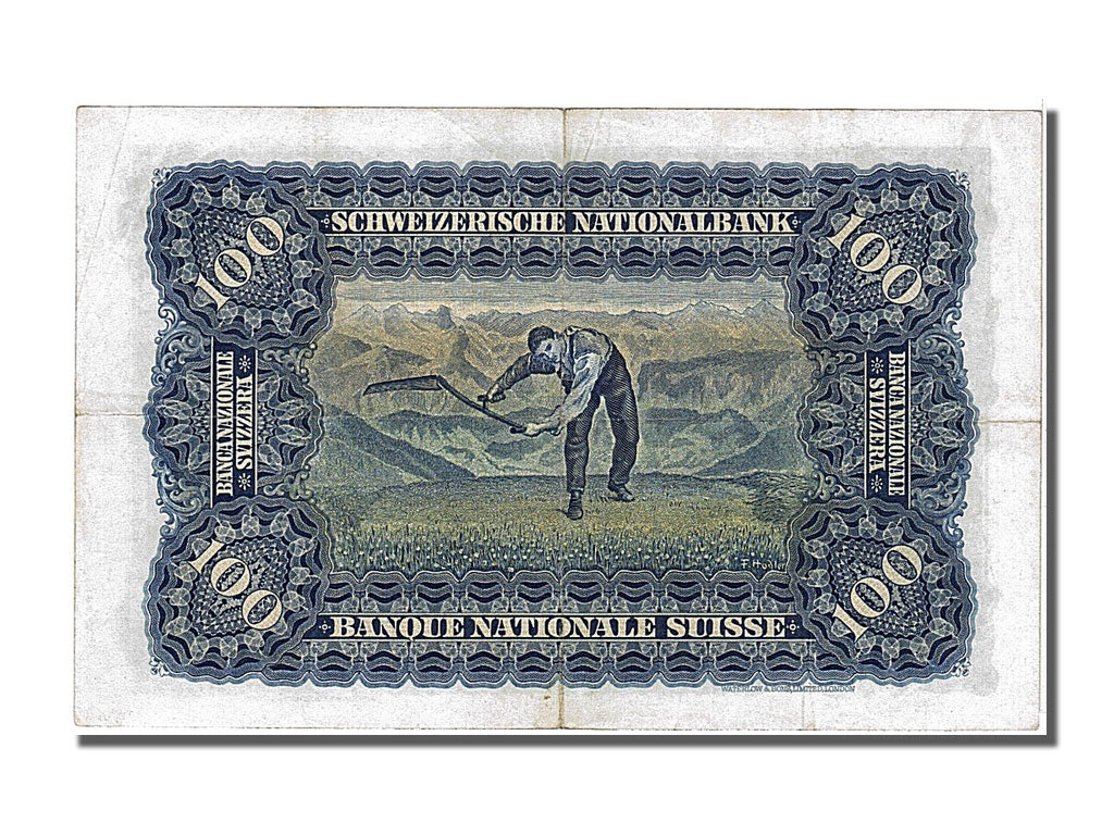 Banknote, Switzerland, 100 Franken, 1947, 1947-10-16, AU(55-58)