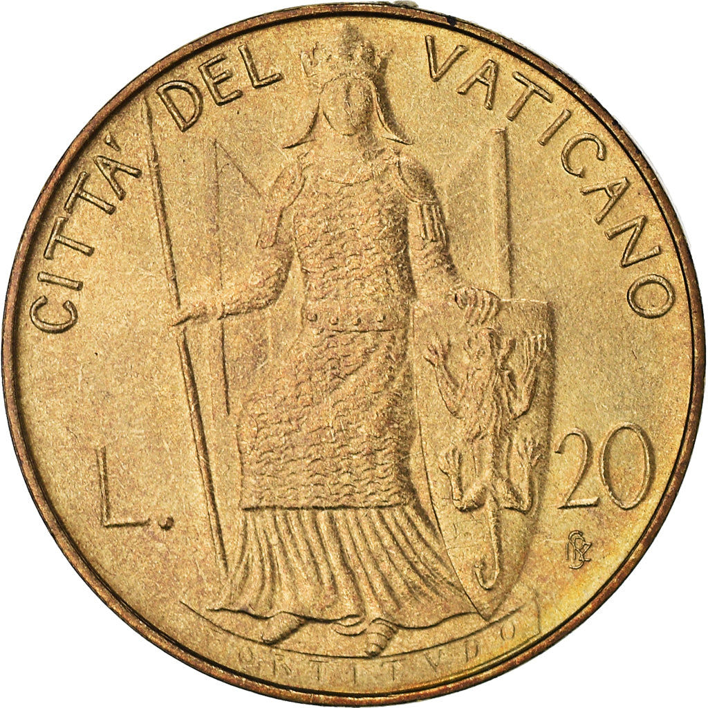Monnaie, Cité du Vatican, John Paul II, 20 Lire, 1980, Roma, SPL