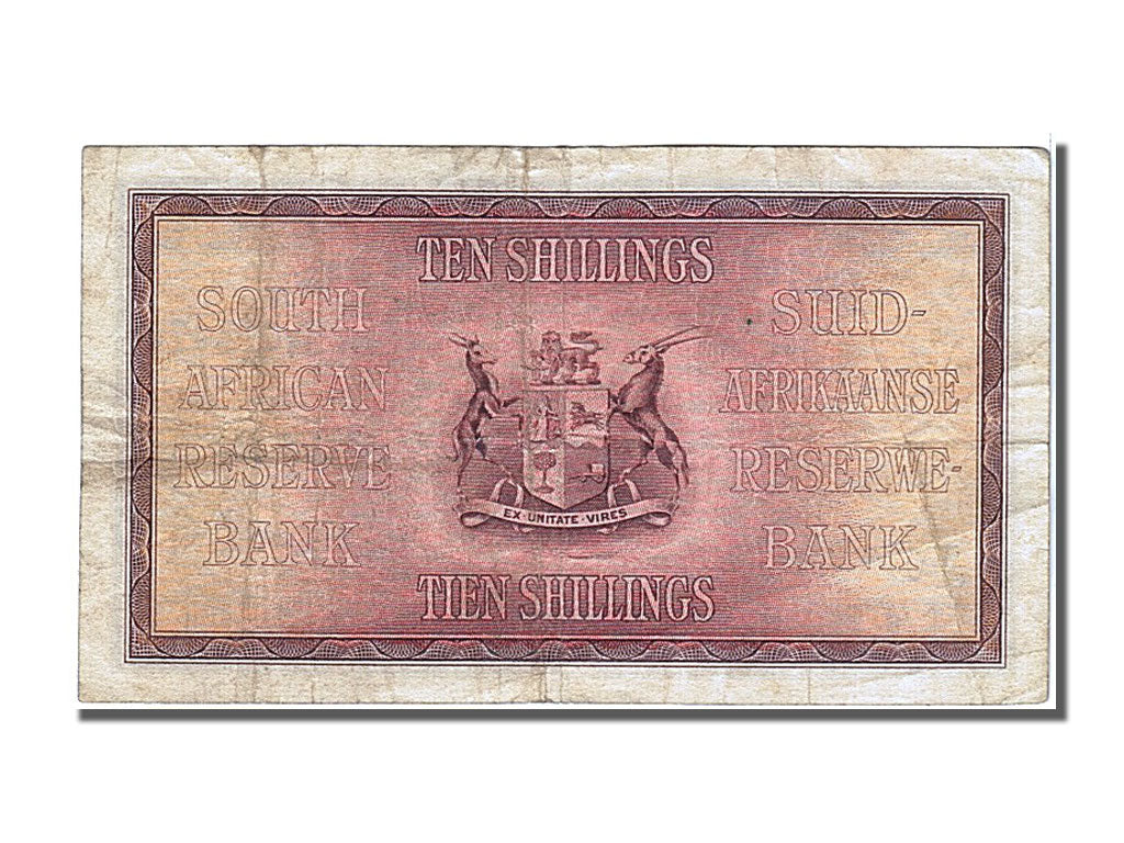 Banknote, South Africa, 10 Shillings, 1943, 1943-04-12, EF(40-45)