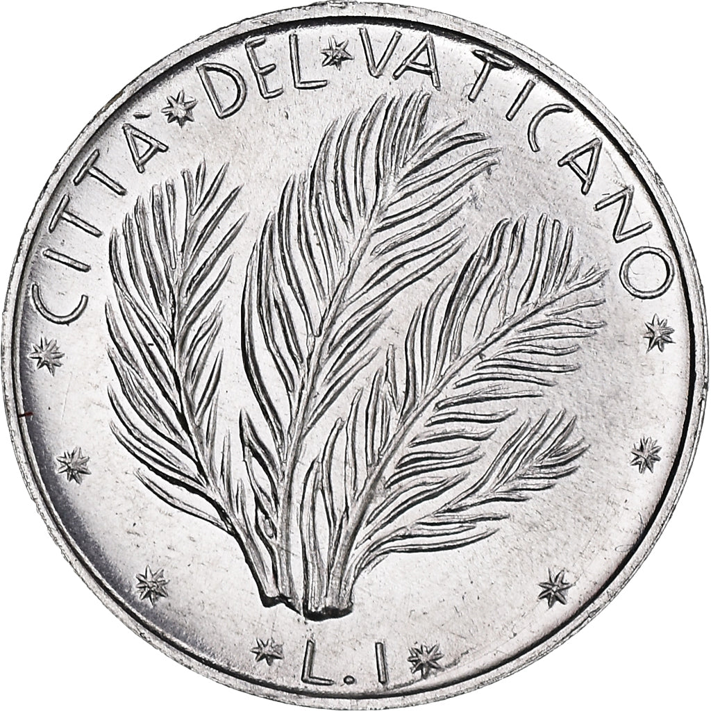 Moneda, CIUDAD DEL VATICANO, Paul VI, Lira, 1974, FDC, Aluminio, KM:116