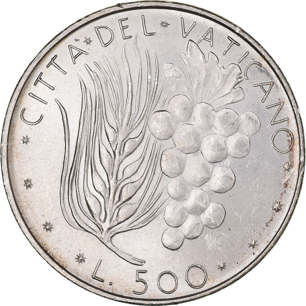 Coin, VATICAN CITY, Paul VI, 500 Lire, 1976, MS(65-70), Silver, KM:123