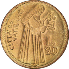 Moneta, CITTÀ DEL VATICANO, Paul VI, 20 Lire, 1975, FDC, Alluminio-bronzo