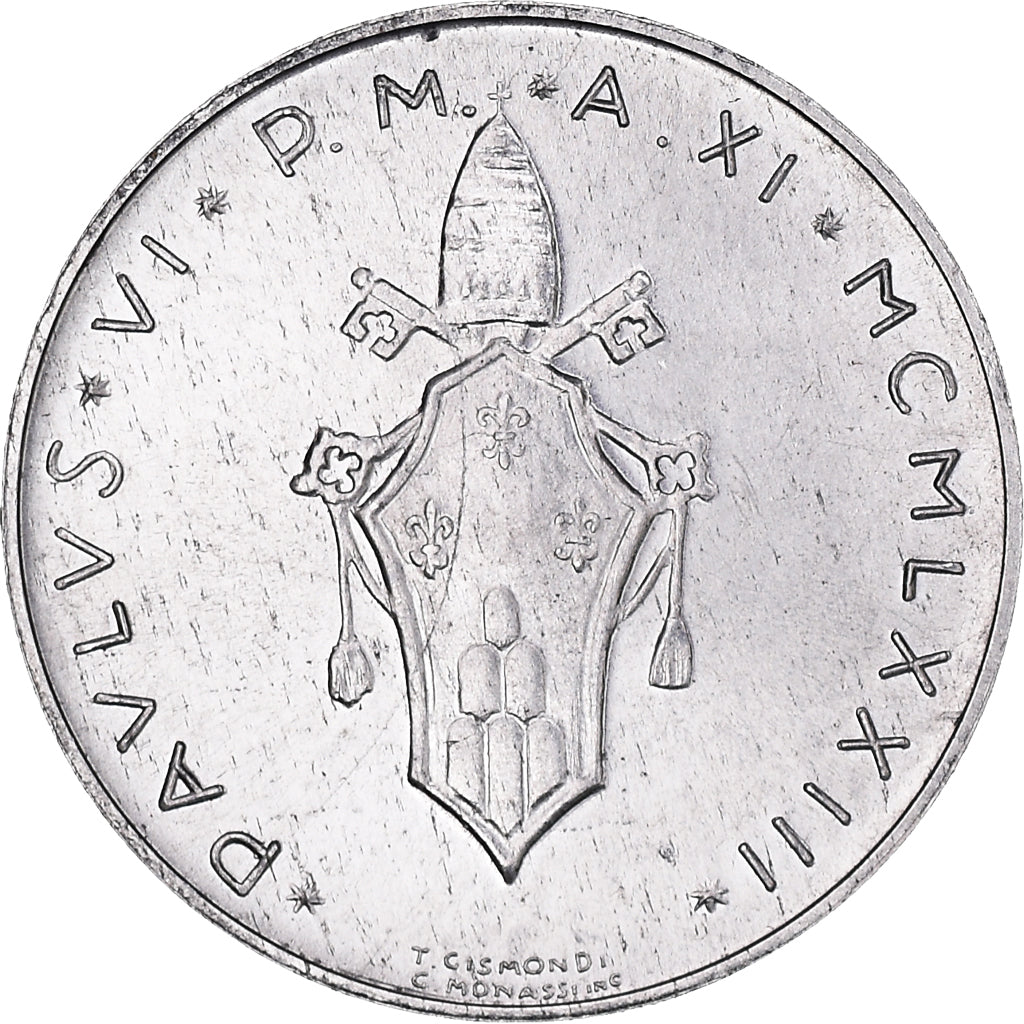 Monnaie, Cité du Vatican, Paul VI, Lira, 1973, FDC, Aluminium, KM:116
