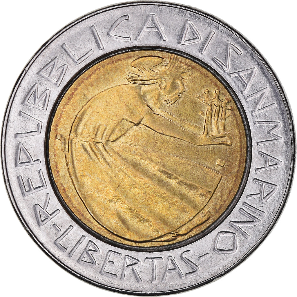 Munten, San Marino, 500 Lire, 1985, ZF+, Bi-Metallic, KM:181