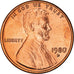 Coin, United States, Lincoln Cent, Cent, 1980, U.S. Mint, Denver, FDC