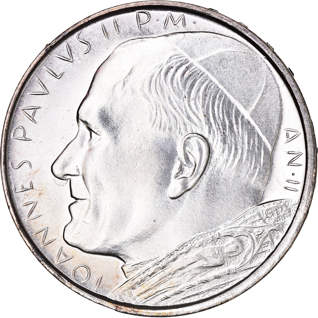 Monnaie, Cité du Vatican, John Paul II, 500 Lire, 1980, Roma, FDC, Argent