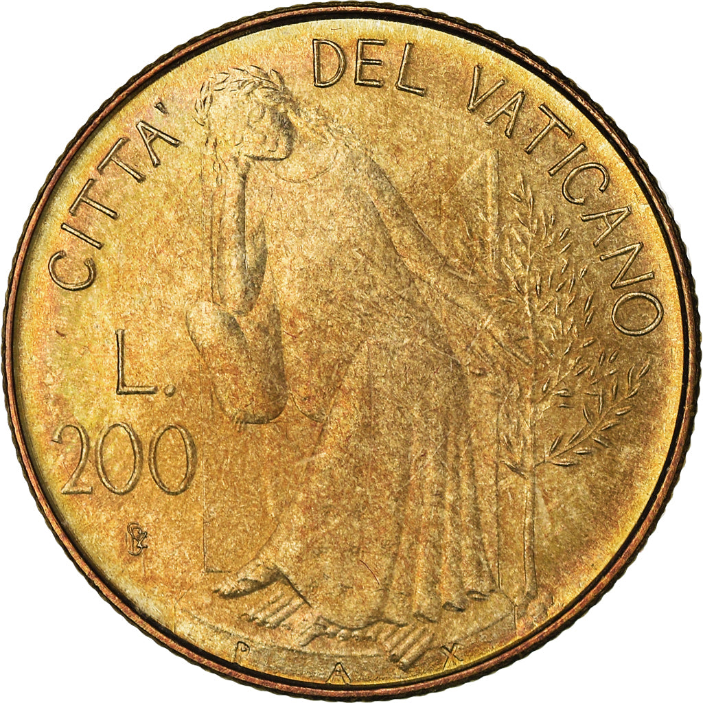 Moneda, CIUDAD DEL VATICANO, John Paul II, 200 Lire, 1980, Roma, SC, Aluminio -