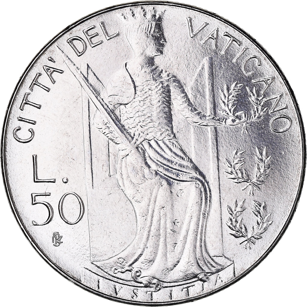 Coin, VATICAN CITY, John Paul II, 50 Lire, 1980, Roma, FDC.AN 2, MS(65-70)