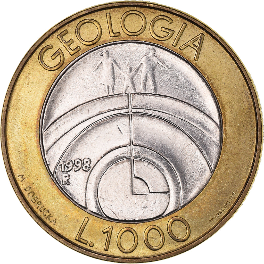 Coin, San Marino, 1000 Lire, 1998, Rome, EF(40-45), Bi-Metallic, KM:384
