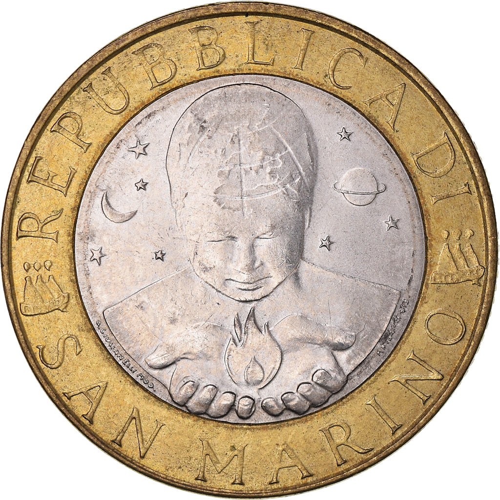 Coin, San Marino, 1000 Lire, 2000, Rome, VF(30-35), Bi-Metallic, KM:405
