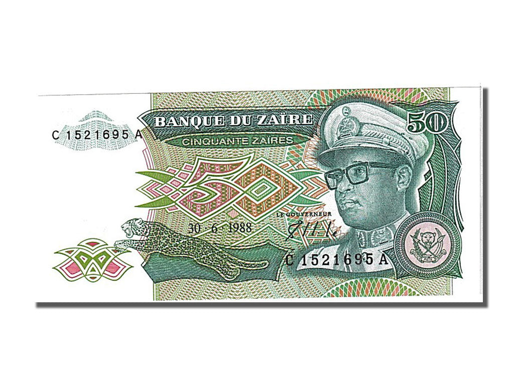 Banknote, Zaire, 50 Zaïres, 1988, 1988-06-30, UNC(65-70)