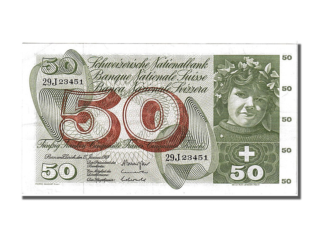 Banknote, Switzerland, 50 Franken, 1969, 1969-01-15, UNC(60-62)