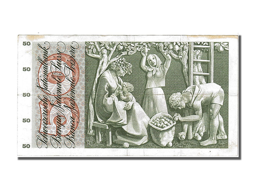 Banknot, Szwajcaria, 50 Franken, 1969, 1969-01-15, EF(40-45)